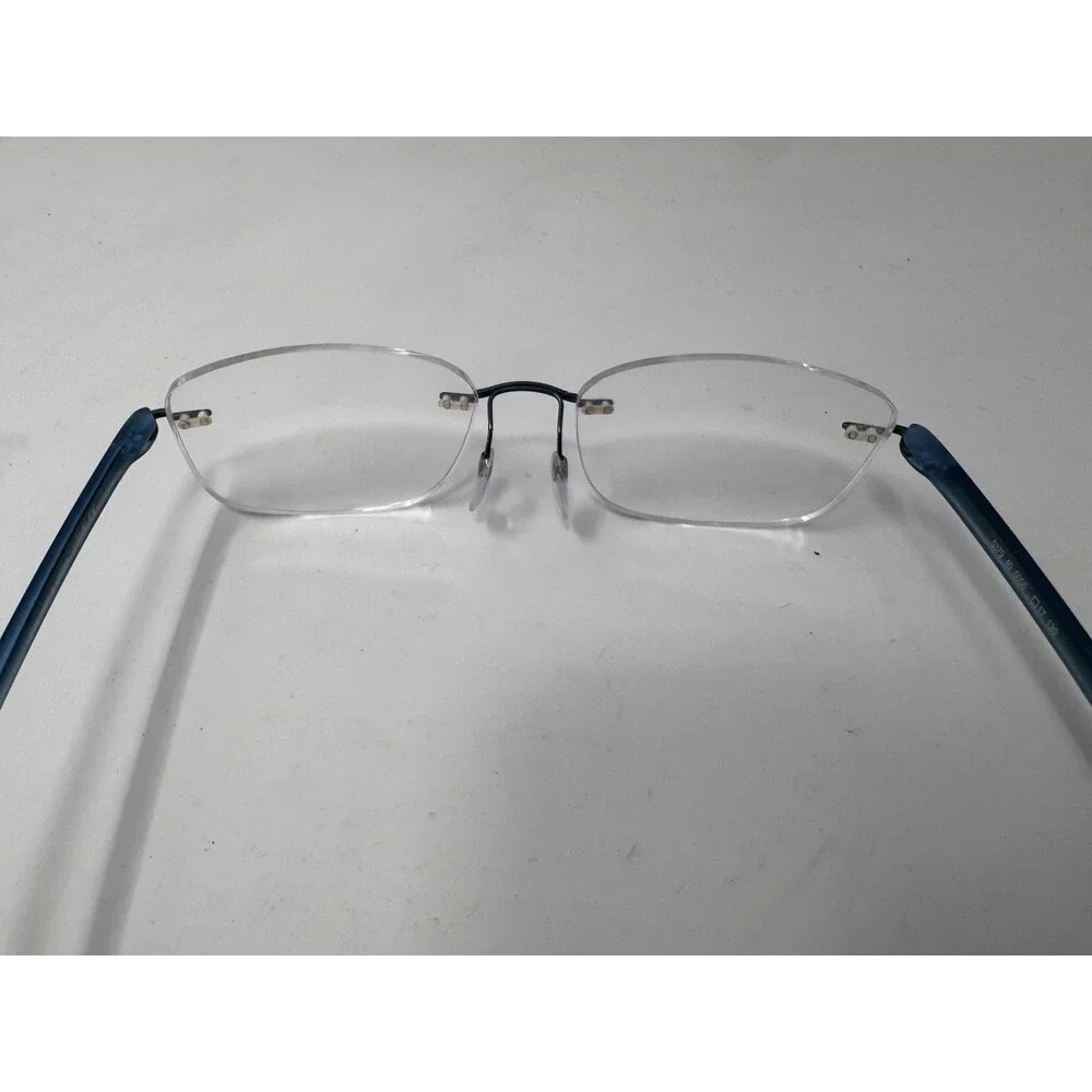 Silhouette 5379 6056 Blue Rimless Eyeglass Frames 40-17-130 Austria Authentic